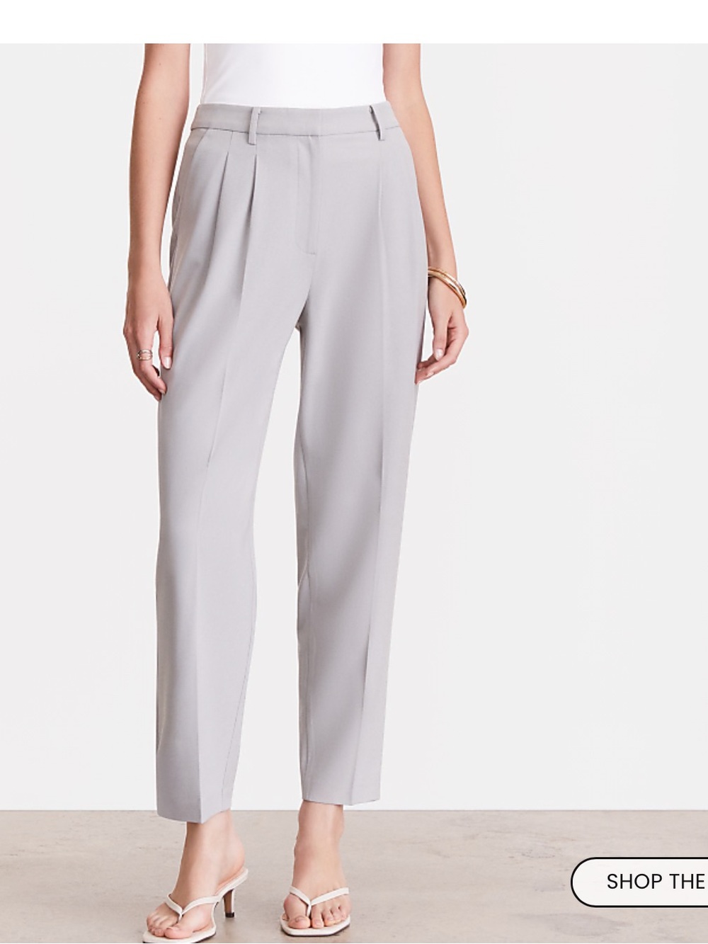 Loft  Versa Seasonless Pleated Tapered Pants 12 NWT - Picture 2 of 10